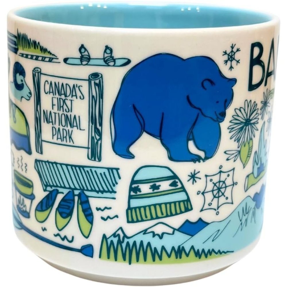 NWT BANFF Starbucks Been There Series Ceramic Coffee Cup Mug 14 Oz Canada - Picture 5 of 11